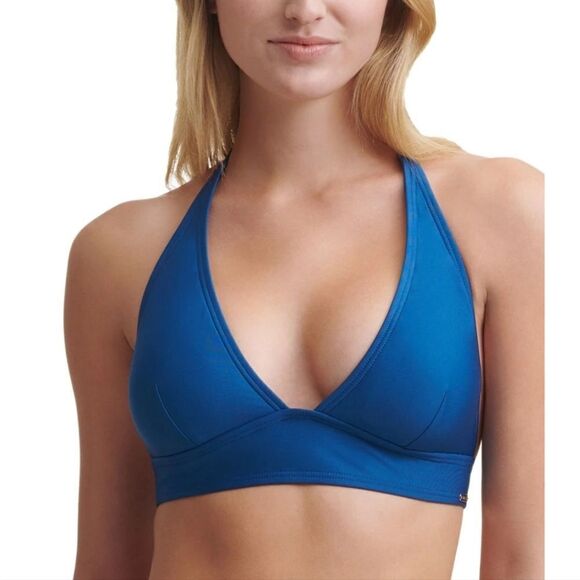 Dkny BALTIC Triangle Halter Bikini Swim Top - Picture 1 of 7